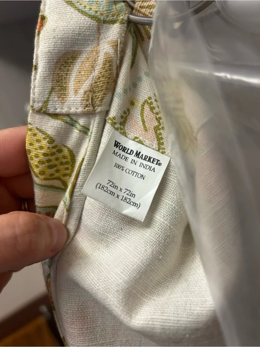 World Market Shower Curtain